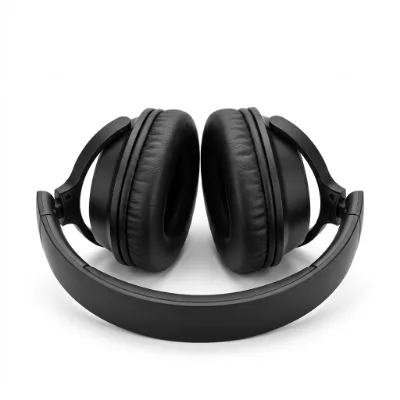Black wireless over-ear headphones