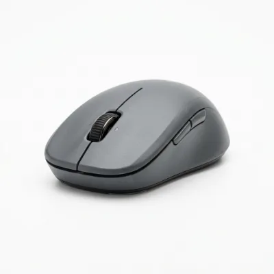 Grey wireless mouse